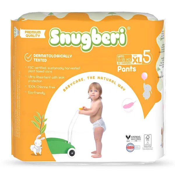 Snugberi Diaper Pants Size 5 X Large 11-18kg 22's