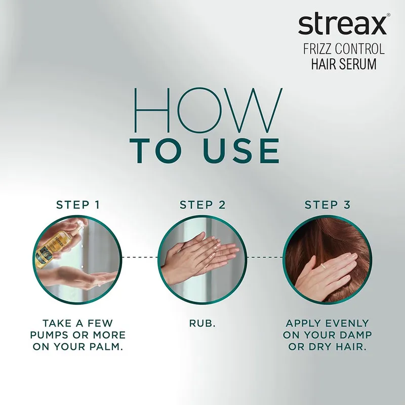 Streax Frizz Control Hair Serum 100Ml