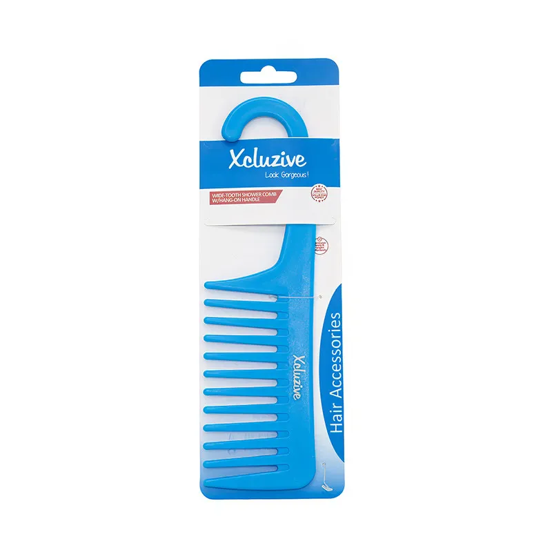 Xcluzive Wide-Tooth Shower Comb W/Hang-On Handle