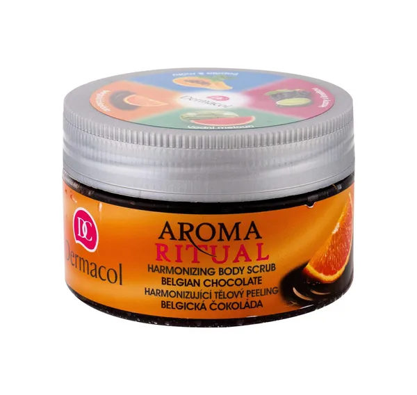 Dermacol - Aroma Ritual - HARMONIZING Body Scrub - Belgian Chocolate - Body Scrub with a Belgian Chocolate Scent