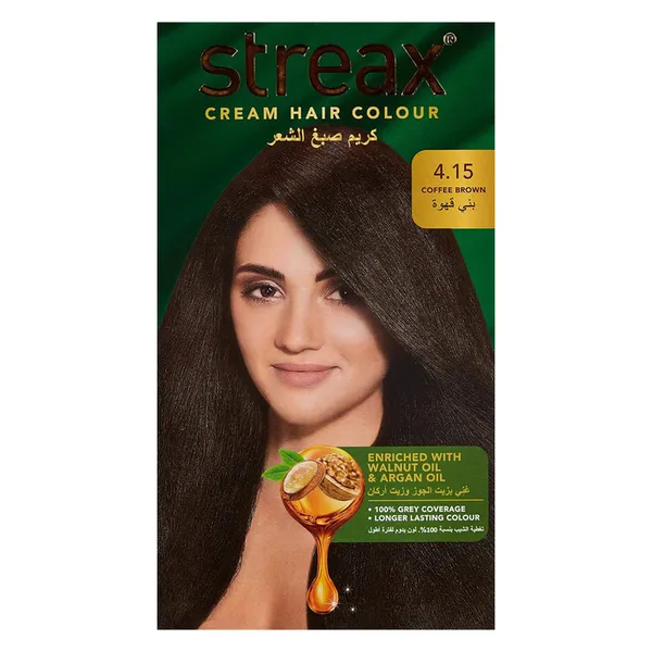 Streax Cream Hair Color - Coffee Brown 4.15