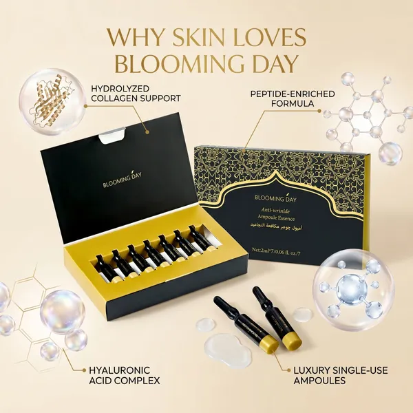 BLOOMING DAY Anti-Wrinkle Ampoule Essence 2ml * 7 Ampoules