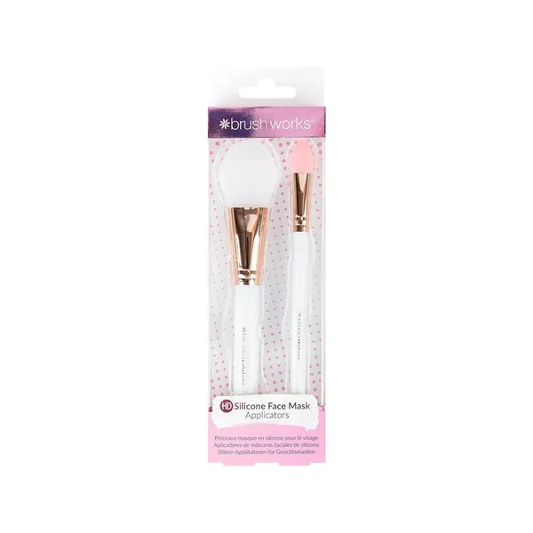 Brushworks HD Silicone Face Mask Applicators - 2 Pack