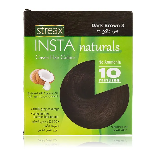 Streax Insta Cream Hair Colour Dark Brown 15ml