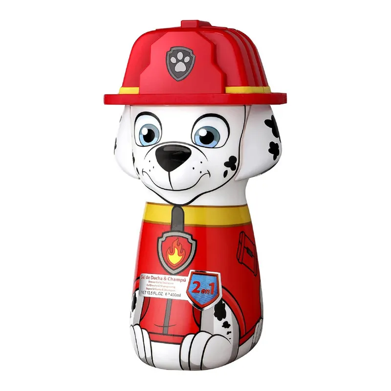 Air-Val Paw Patrol Marshall 2D Figure Shower Gel & Shampoo 2 in 1 400ml