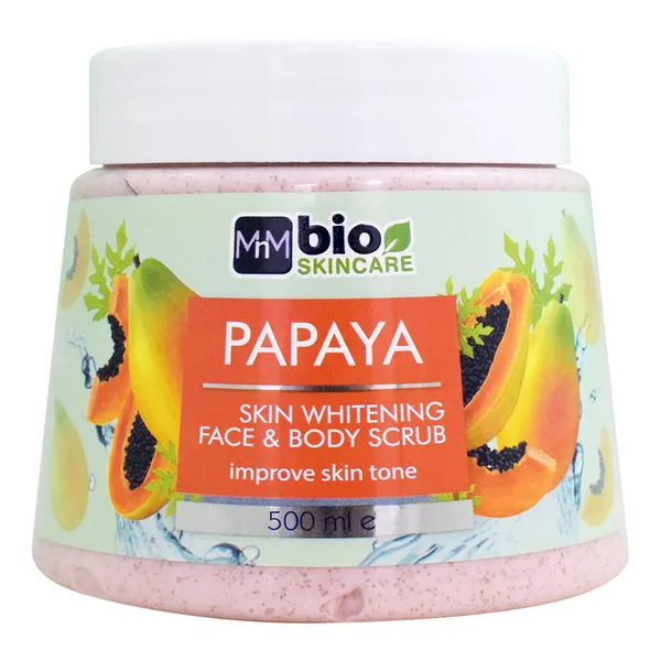 Bioskincare Face & Body Scrub - Papaya 500Ml