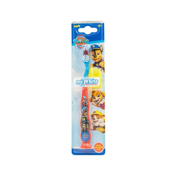 Mr.White Paw Patrol Manual Toothbrush With Suction Cup