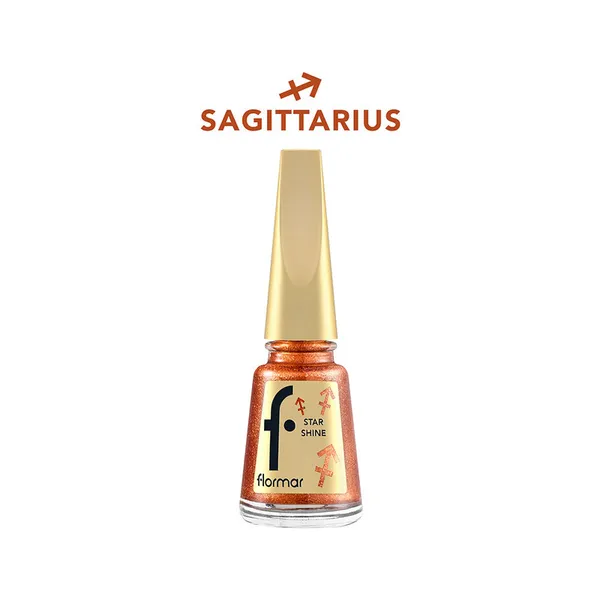 Flormar Star Shine Nail Enamel Zodiac - 43 Independent Sagittarius