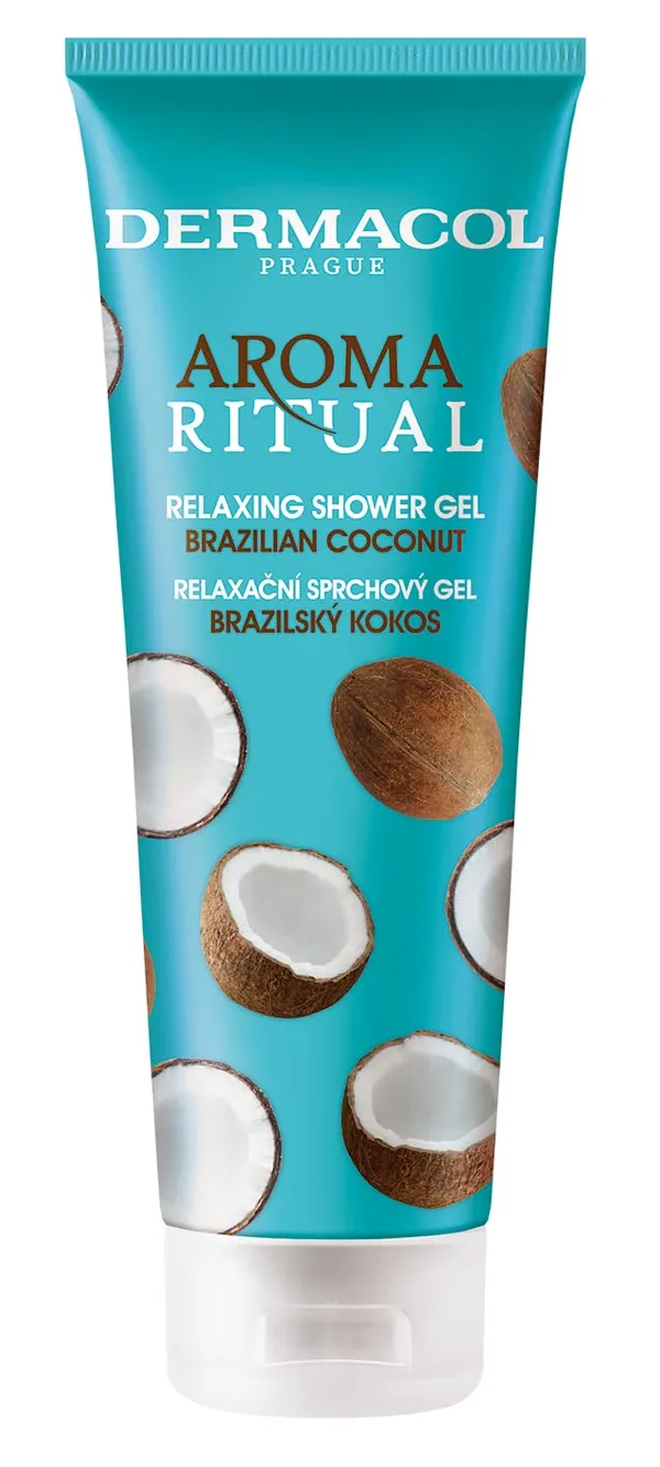 Dermacol Aroma Ritual Relaxing Shower Gel with Brazilian Coconut for Softening