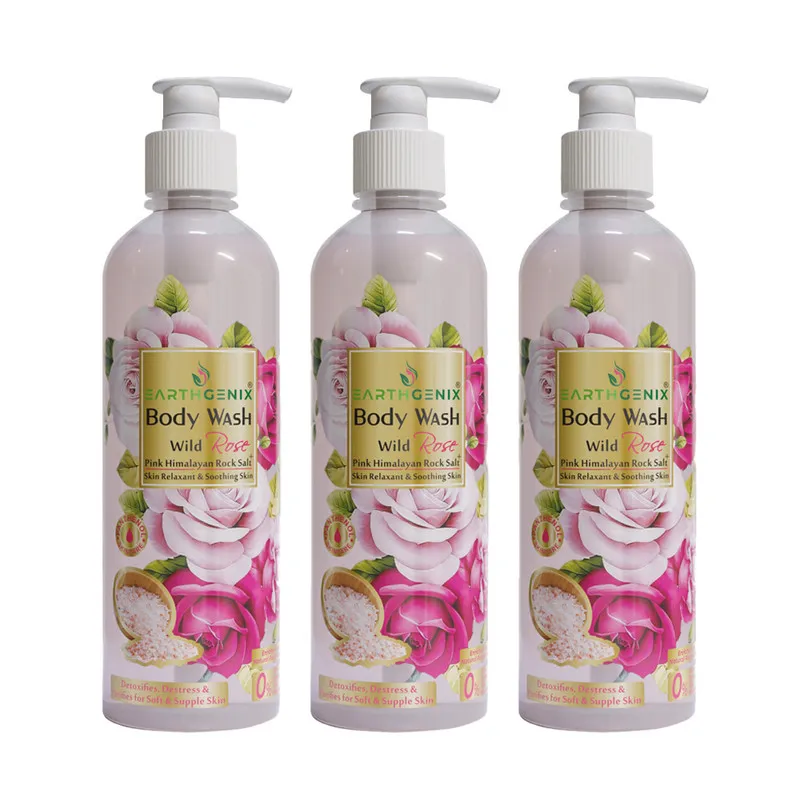 Earthgenix Wild Rose Bodywash 300Ml X 3 Special Offer