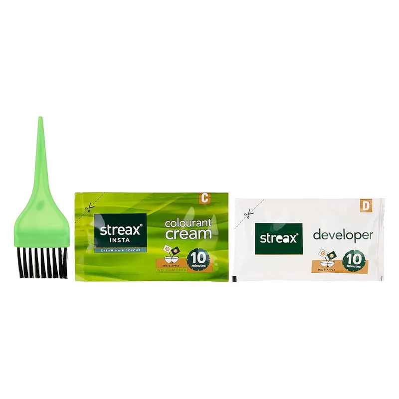 Streax Insta Cream Hair Colour Dark Brown 15ml