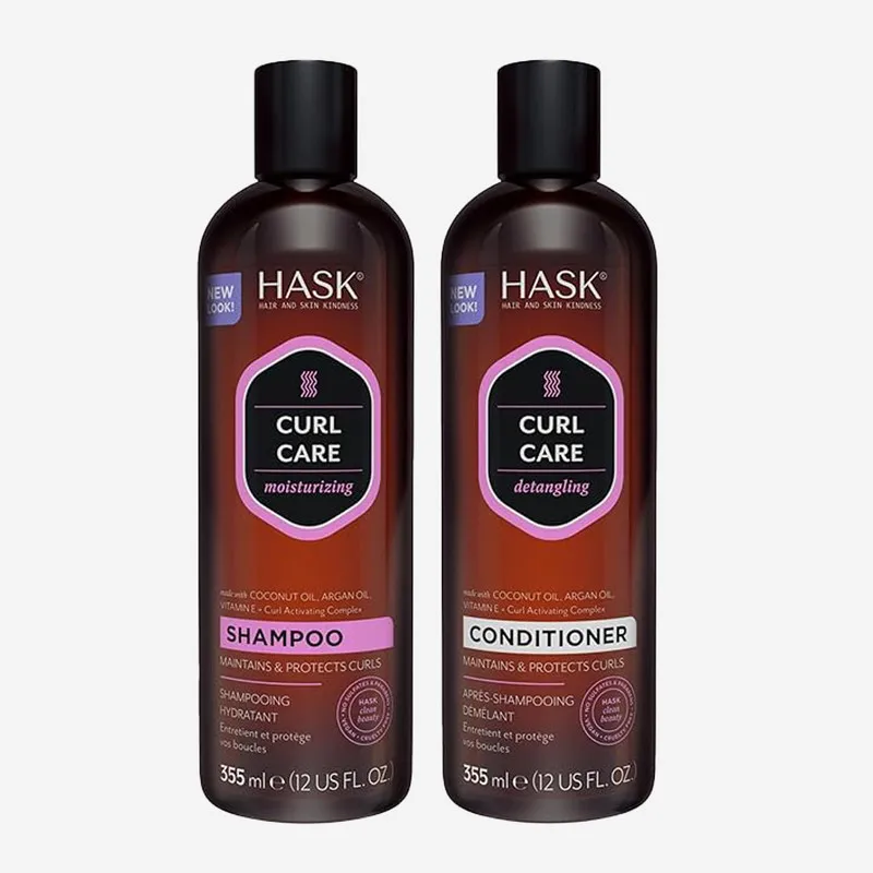Hask Curly Care Shampoo 355Ml & Conditioner 355Ml X2 Value Pack