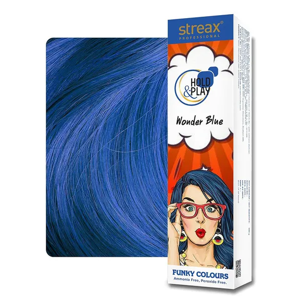Streax Funky Clr Wonder Blue 100 G