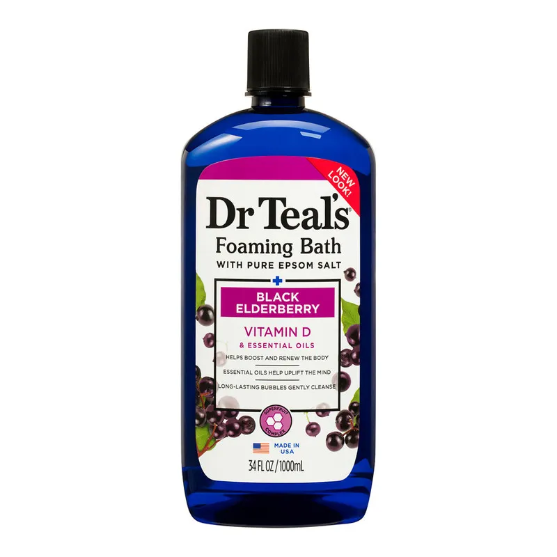 Dr Teal's Foaming Bath with Epsom Salt Black Elderberry 1000Ml