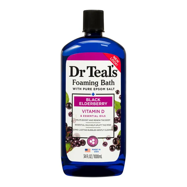 Dr Teal's Foaming Bath with Epsom Salt Black Elderberry 1000Ml