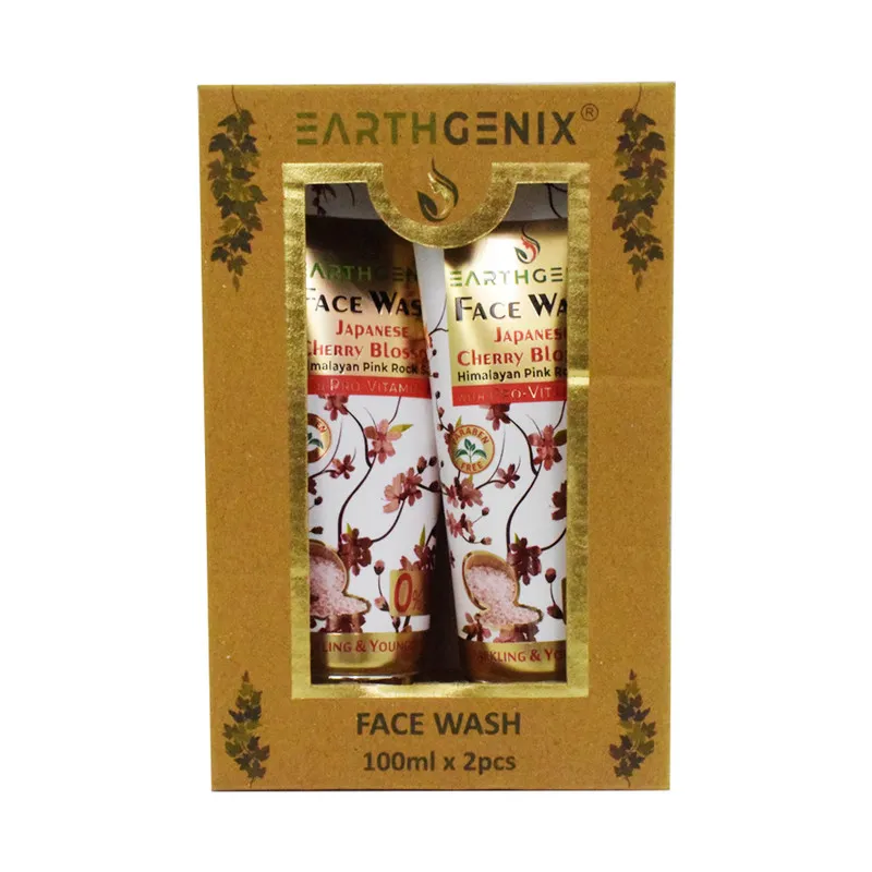 Earthgenix Japanese Cherry Blossom Face wash 100Ml x 2 Twin Pack