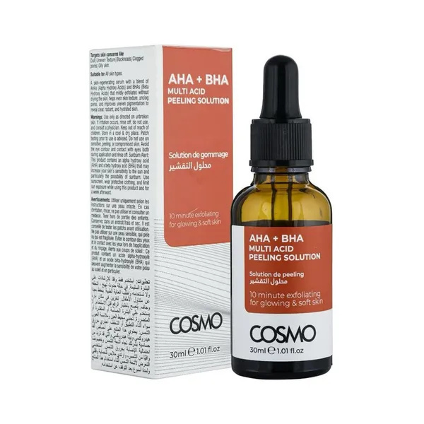 Cosmo AHA + BHA Multi Acid Peeling Solution�for Glowing & Soft Skin 30ml