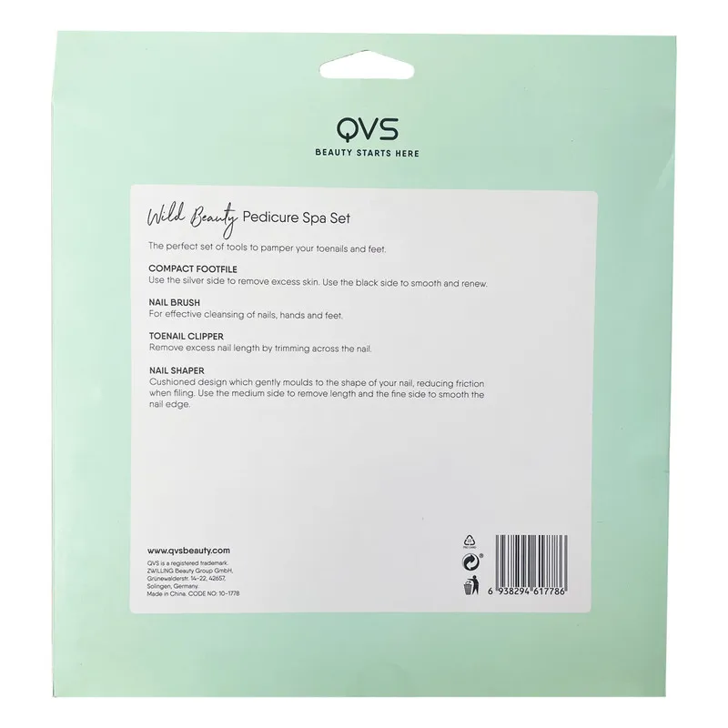 QVS Gift Set- Wild Beauty Pedicure spa set