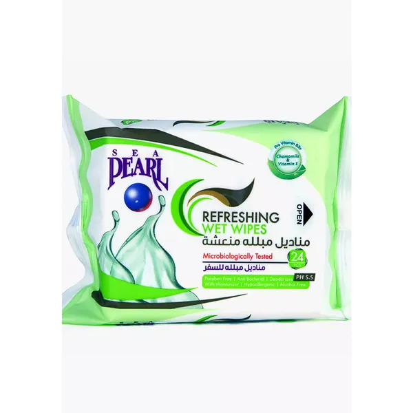 Sea Pearl Refreshing Wet Wipes 24s