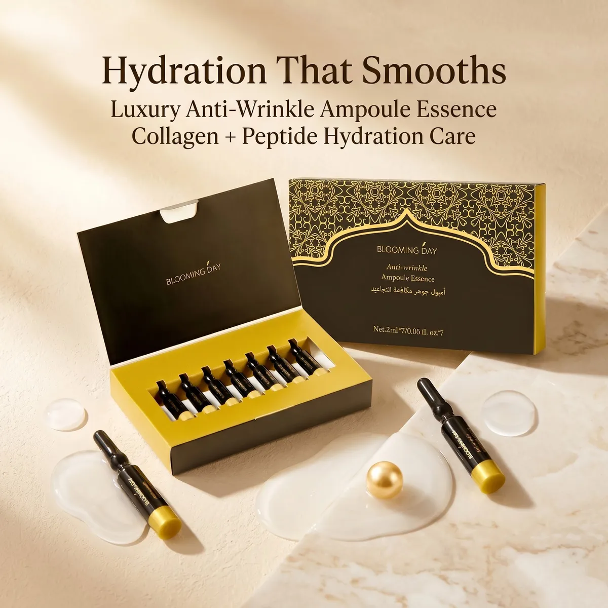 BLOOMING DAY Anti-Wrinkle Ampoule Essence 2ml * 7 Ampoules