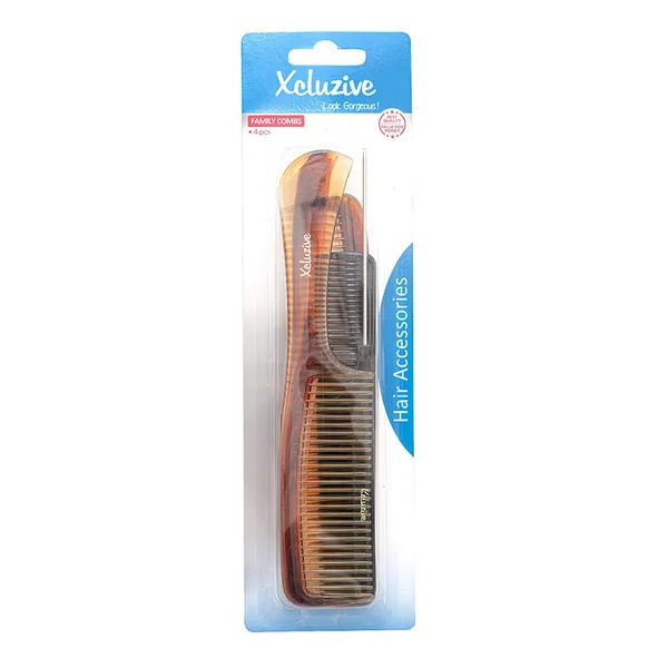 Xcluzive Pack Of 4 Family Combs