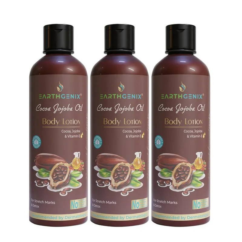 Earthgenix Cocoa Jojoba Oil Body Lotion 300Ml x 3pc