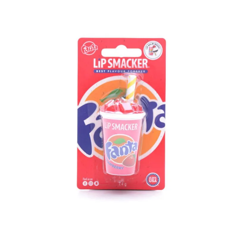Lip Smacker Fanta Strawberry Cup Pot Balm Blst 7.4G