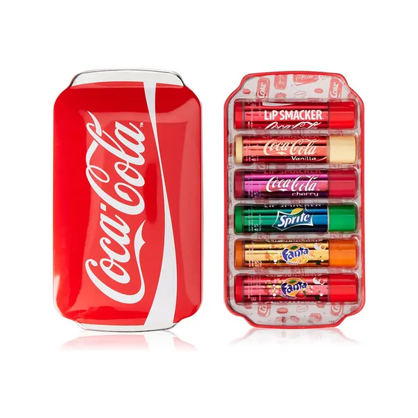 Lip Smacker Coca Cola Multipack & Gifting - Tin Box 6Pcs New