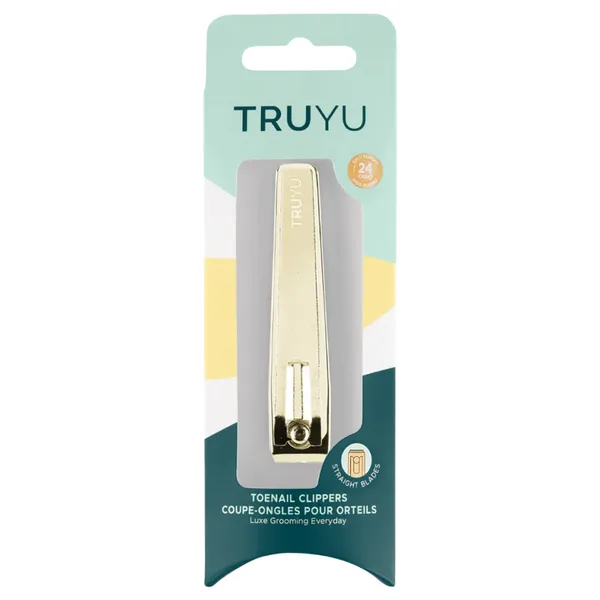 QVS Toenail Clipper (Straight blades) Gold Plated