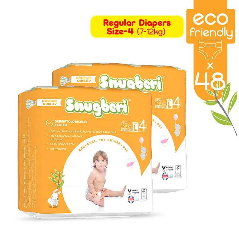 Snugberi Size4 Large 7-12Kg 24'S Twin Value Pack