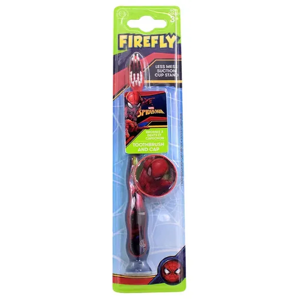 Firefly Marvel - Spiderman Sclpted Toothbrush & Cap