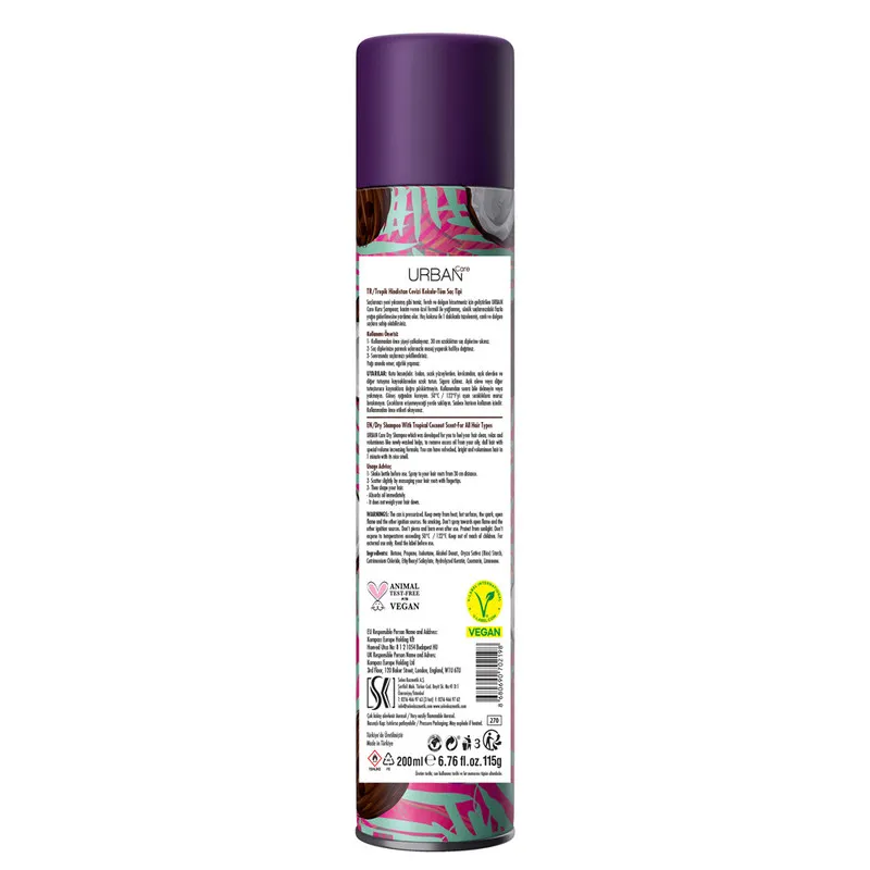 Urban Care Go Nuts With Coconut Dry Shampoo 200ml