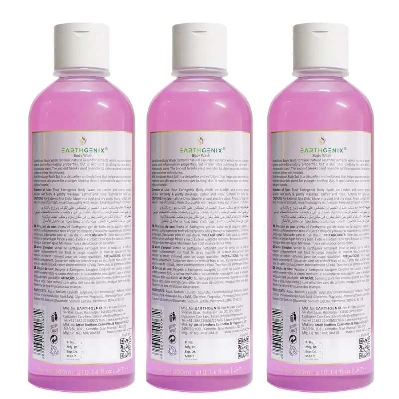 Earthgenix Lavender Bodywash 300Ml X 3 Special Offer