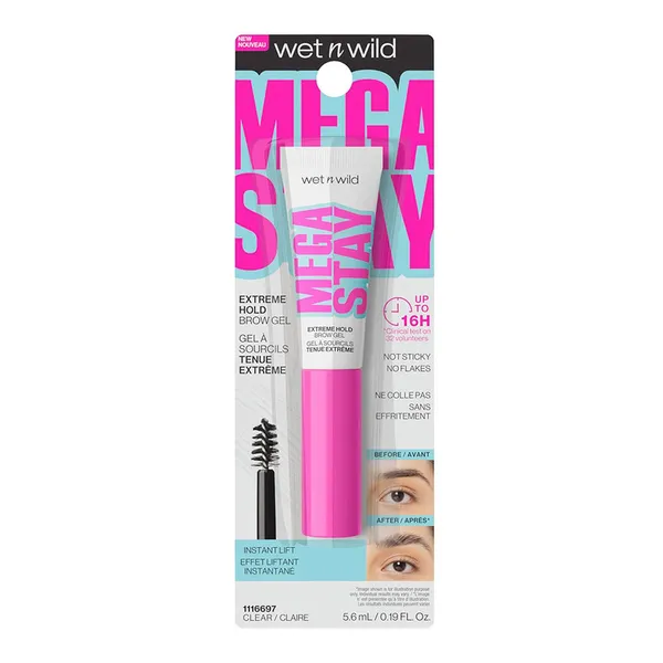 WnW Mega Stay Extreme Hold Brow Gel Clear