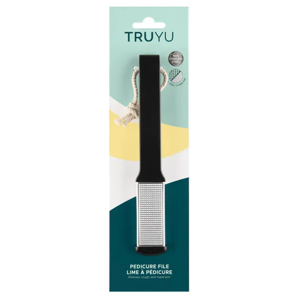 Qvs ( TRUYU ) Pedicure File Pearlised black (Stainless Steel)