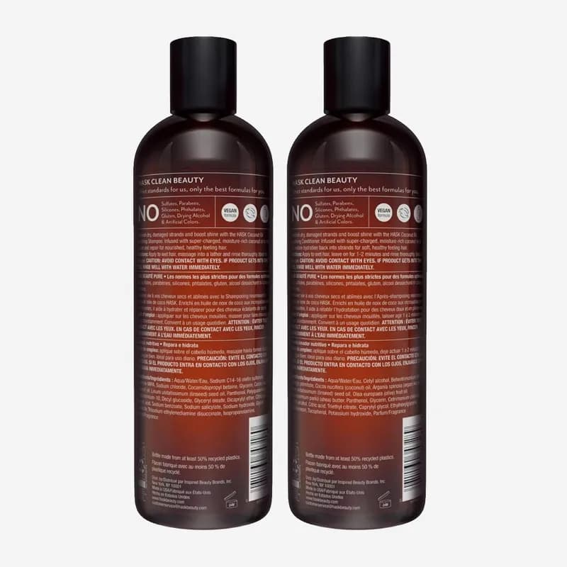 Hask Coconut Shampoo 355Ml & Conditioner 355Ml X2 Value Pack
