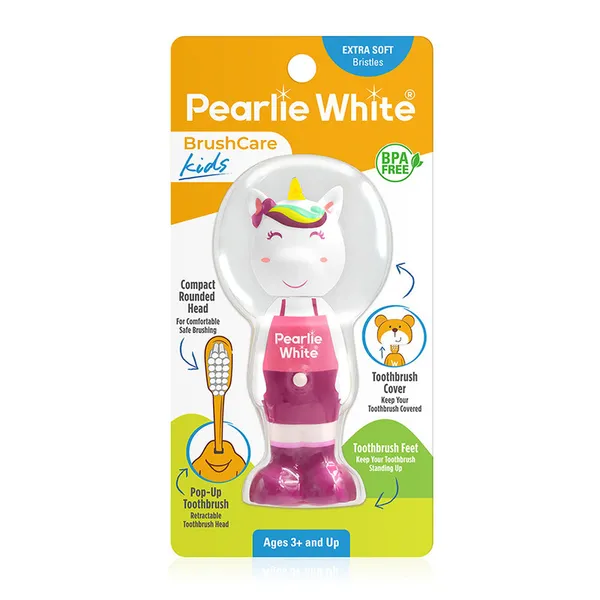 Pearlie White Kids Toothbrsh &Cover