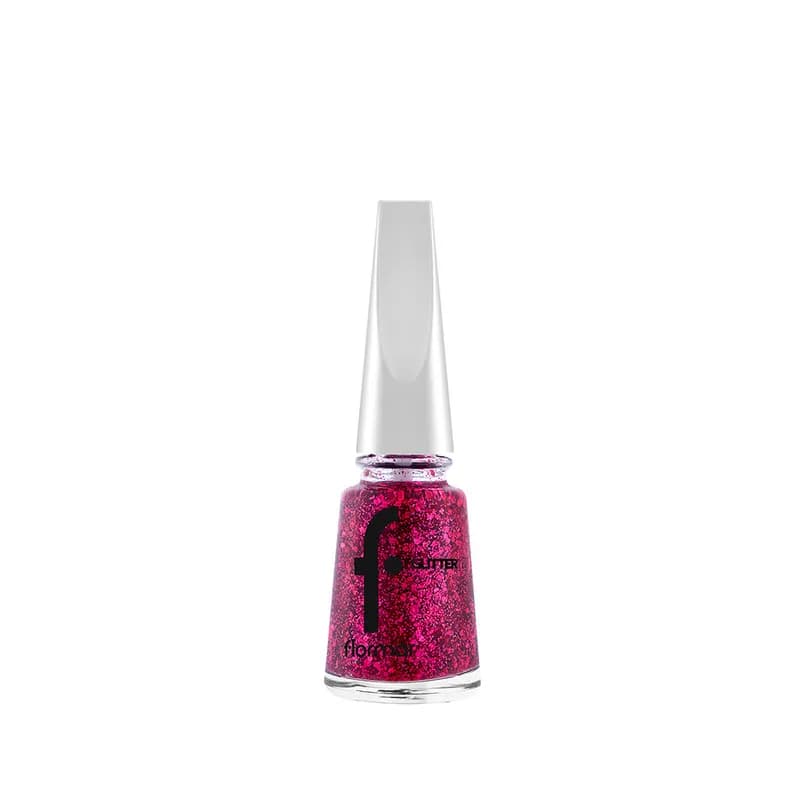 Flormar Glitter Nail Enamel - GL03 Ruby Light