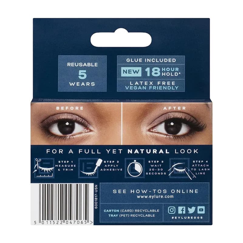 Eylure 3/4 Length Light Volume No.005
