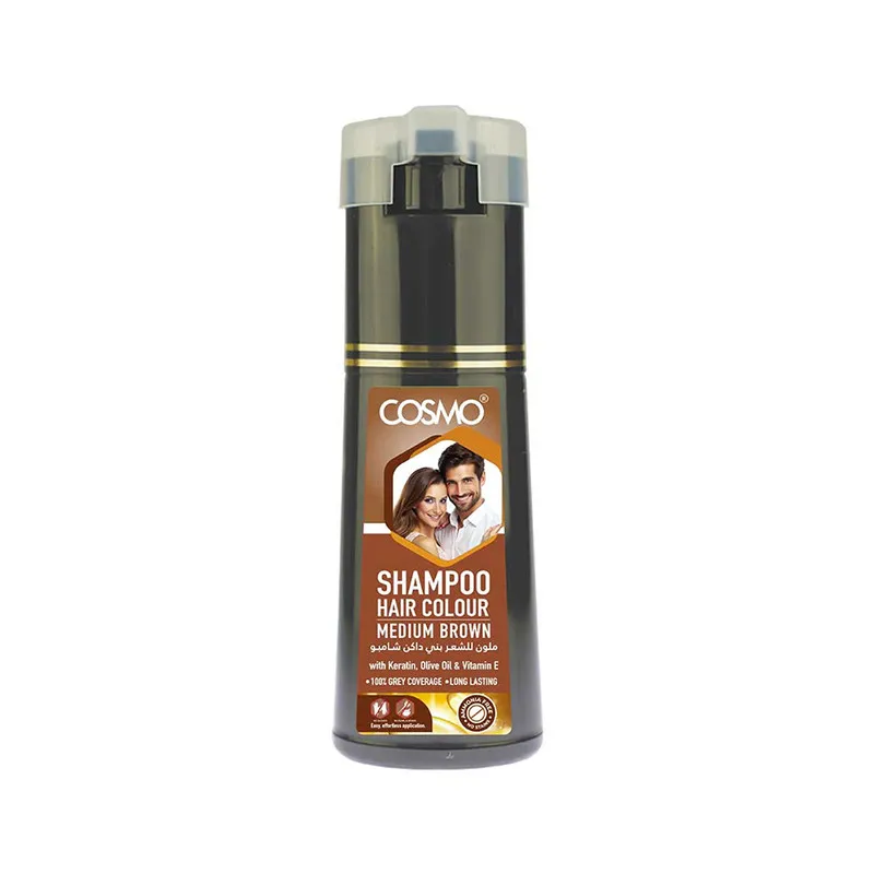 Cosmo Hair Colour Shampoo Medium Brown 180Ml