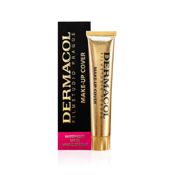 Dermacol Full Coverage Foundation | Long Lasting Waterproof Makeup Cover Cream SPF30 | Hypoallergenic & Light Weight Liquid | Tattoo-8