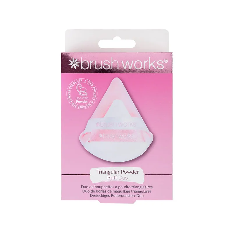 Brushworks Triangular Powder Puff Duo