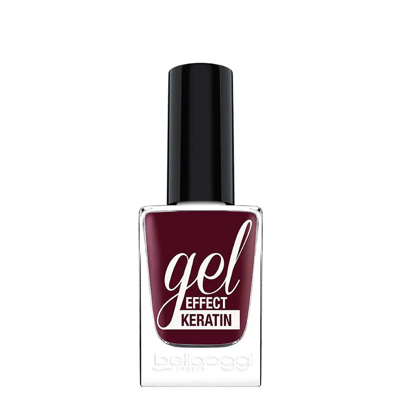 Bellaoggi Nail Polish Gel Effect Keratin - Dark Plum