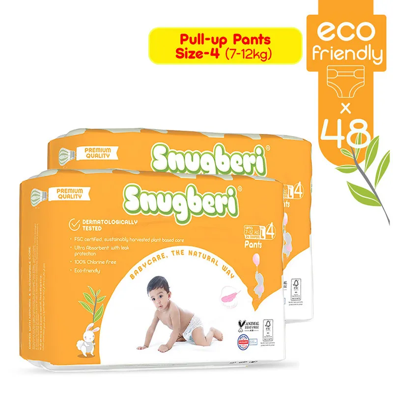 Snugberi Pants Size4 Large 24'S Twin Value Pack