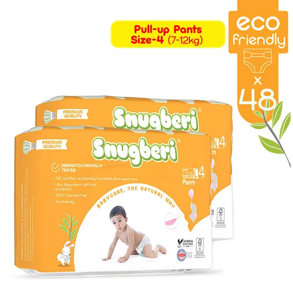 Snugberi Pants Size4 Large 24'S Twin Value Pack