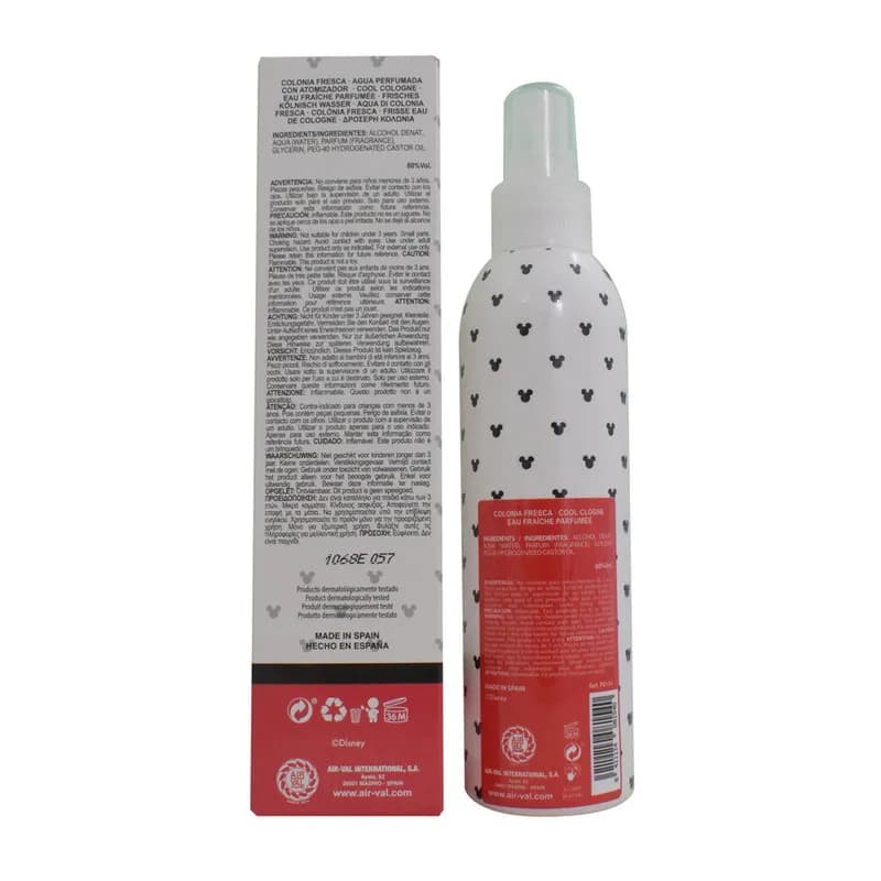 Air-Val Disney Mickey Mouse Body Spray 200ML Boxed
