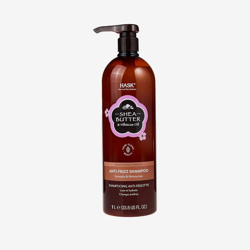 Hask Shea Butter & Hibiscus Anti-Frizz Shampoo 1L