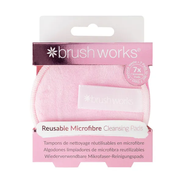 Brushworks Reusable Microfibre Cleansing Pads - 7 Pack