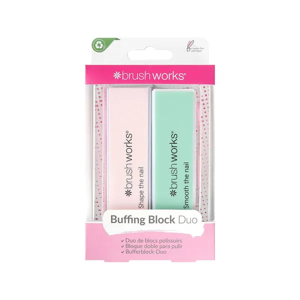 Brushworks Pastel Nail Buffing Blocks