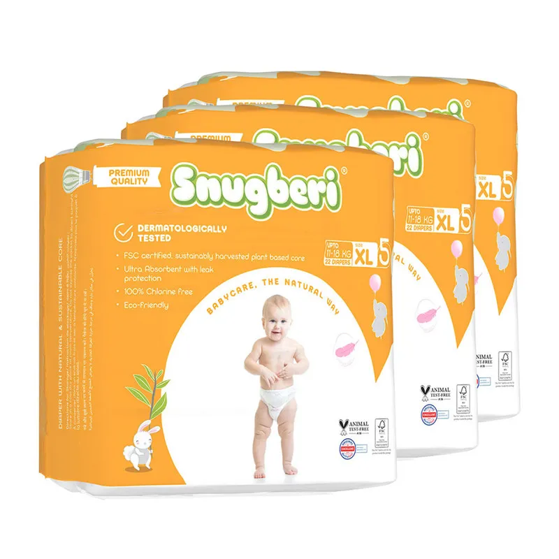 Snugberi Diaper Size 4 Large 7-12 kg 24's 3X Value Pack